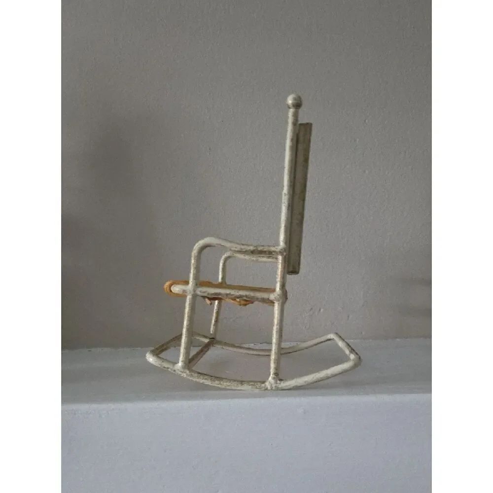 Vintage Double Photo Frame In Shape Of A Rocking Chair - Picture 4 of 6